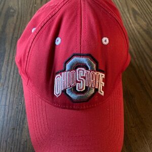 Ohio State Red Cap/hat Velcro adjustable back